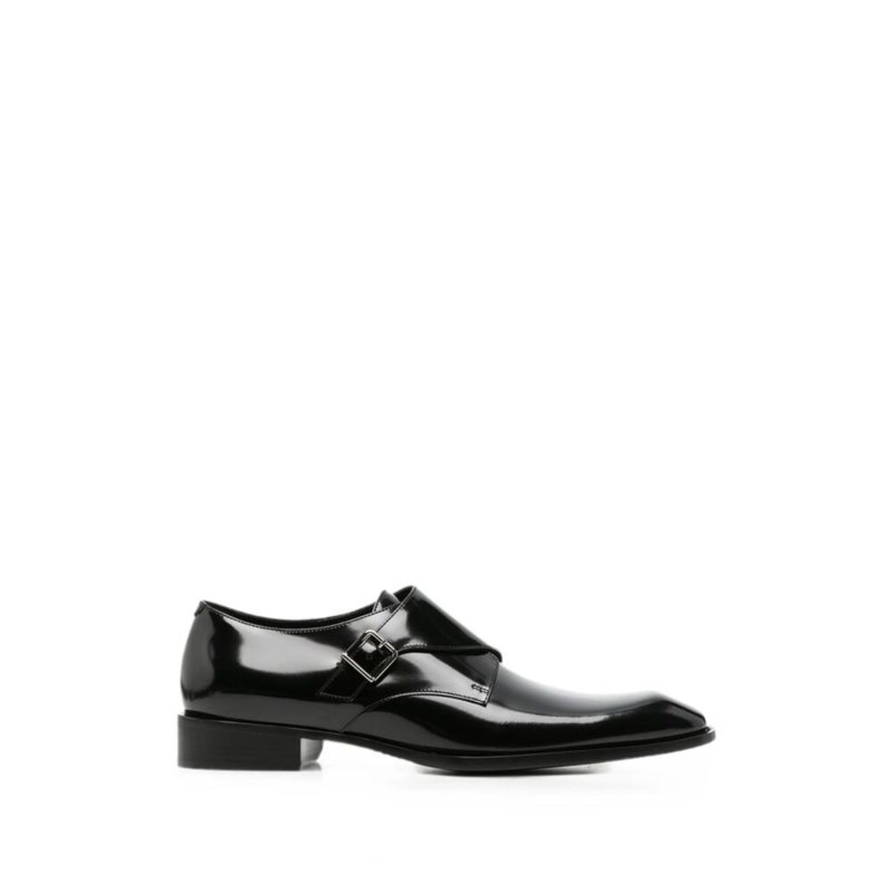 Saint Laurent Black Monk Shoes Men